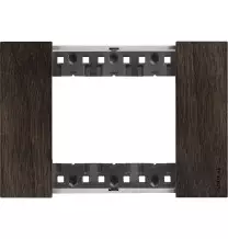 Placca Bticino Living Now Noce tre posti legno KA4803LG