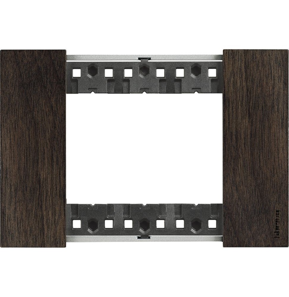 Placca Bticino Living Now Noce tre posti legno KA4803LG