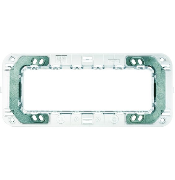 Supporto ribassato per 6 moduli Urmet Serie Nea 10706N
