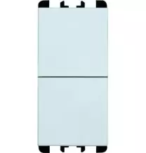 Pulsante unipolare 10A Serie Nea Bianca Simon Urmet 10138.B a doppia funzione