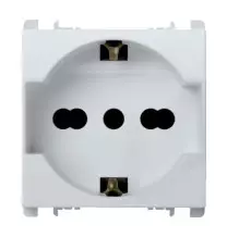 Presa Schuko Bianca Trivalente Simon Urmet Serie Nea 10310N2.B
