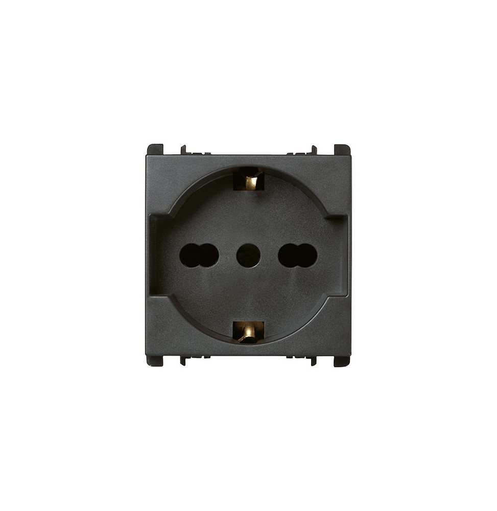 Presa Schuko Simon Nea URMET 10310N/2 Antracite 2P+T 250V 16A