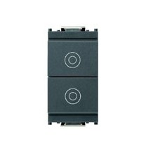 Doppio pulsante indipendente 10A 1 Modulo Vimar Idea 16121