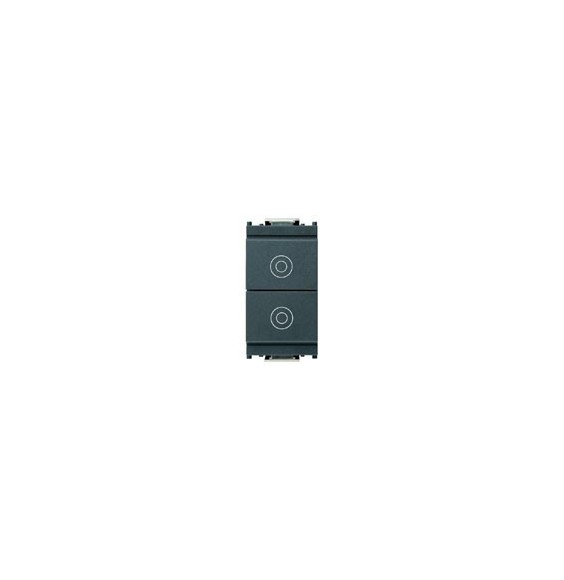 Doppio pulsante indipendente 10A 1 Modulo Vimar Idea 16121