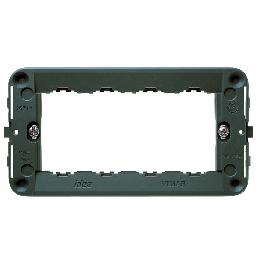 Supporto per scatole rettangolari Vimar Idea 4 moduli 16714 Supporto per scatole rettangolari Vimar Idea 4 moduli 16714