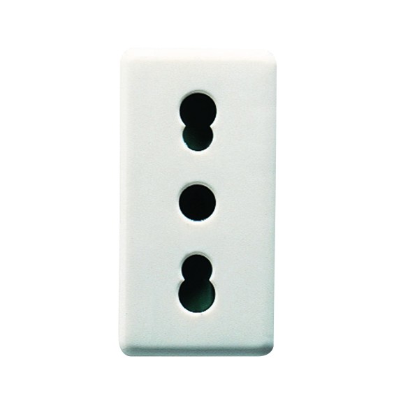 Presa bivalente 16A Standard Italiano 2P+T Gewiss System GW20203