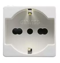 Presa Trivalente Schuko 2 Moduli 16A Gewiss System GW20246