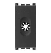 Tappo forato con serracavo Vimar Arke' Grigio 19044