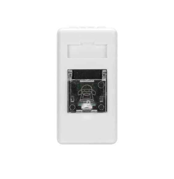 Presa Telefonica Gewiss System GW20251 RJ11 in Bianca GW20251