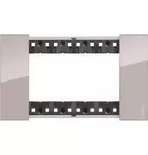 Placca Bticino Living Now Aura quattro posti tecnopolimero KA4804DM