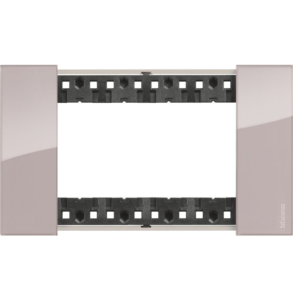 Placca Bticino Living Now Aura quattro posti tecnopolimero KA4804DM