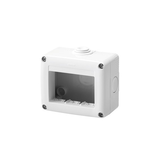 Contenitore orizzontale 3 posti Gewiss System White GW27003