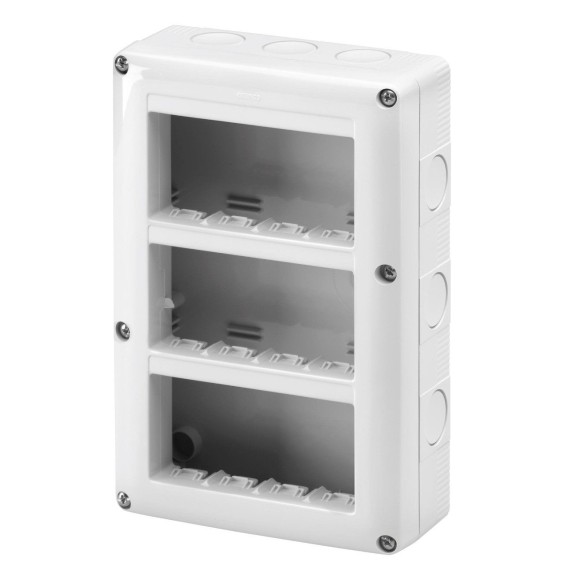 Contenitore verticale12 posti su tre file Gewiss System GW27024