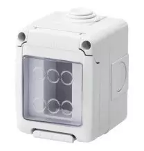 Contenitore orizzontale 1 Posto stagno IP55 grigio GW27041