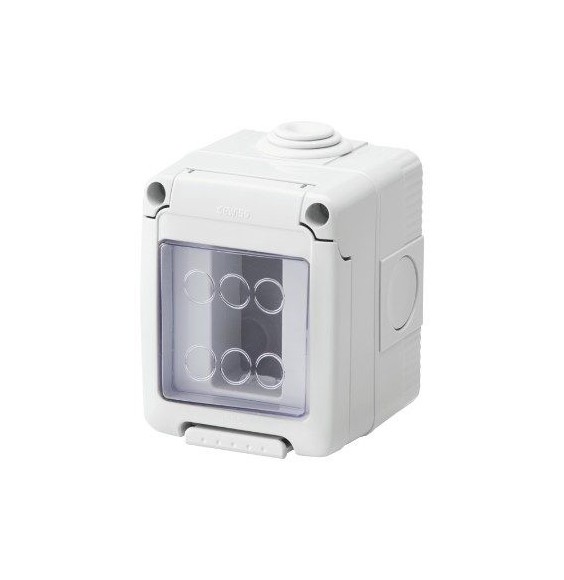 Contenitore orizzontale 1 Posto stagno IP55 grigio GW27041