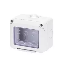 Contenitore orizzontale stagno GW27043 3 posti IP55 grigio RAL 7035