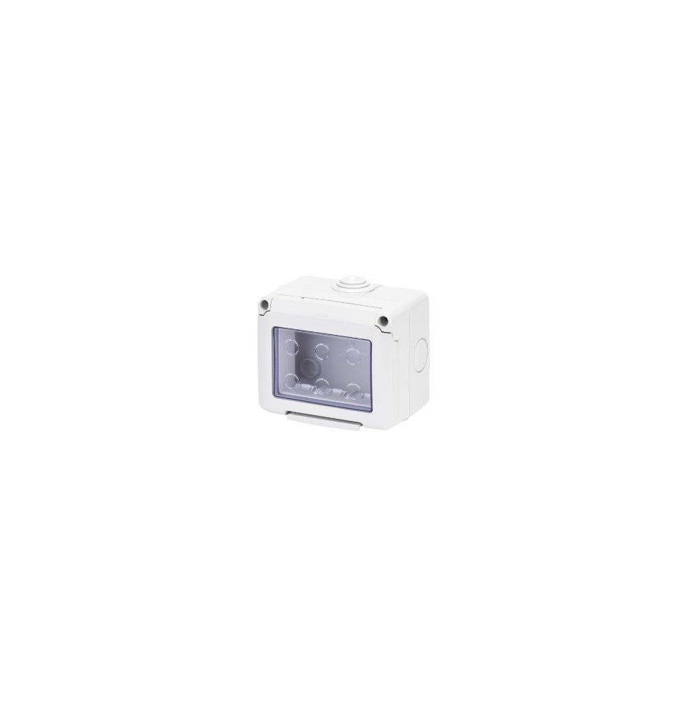 Contenitore orizzontale stagno GW27043 3 posti IP55 grigio RAL 7035 Contenitore orizzontale stagno GW27043 3 posti IP55 grigio RAL 7035