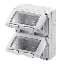 Contenitore verticale protetto IP55 8 posti su due file GW27051