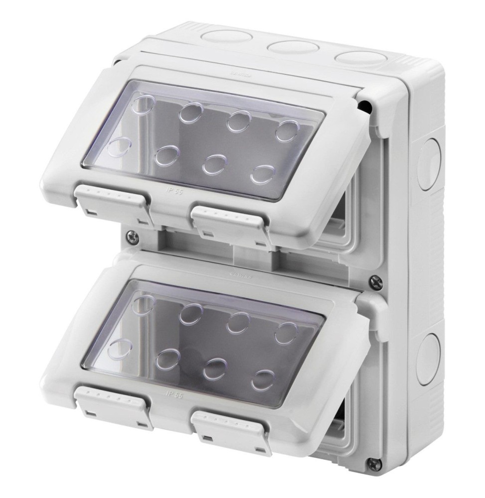 Contenitore verticale protetto IP55 8 posti su due file GW27051