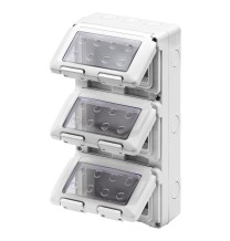 Contenitore Stagno IP55 da Parete 12 Posti su tre file GW27052