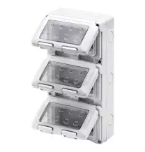 Contenitore Stagno IP55 da Parete 12 Posti su tre file GW27052