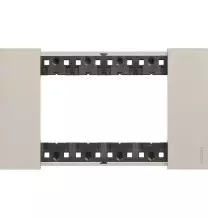 Placca Bticino Living Now Sabbia  quattro posti tecnopolimero KA4804KM