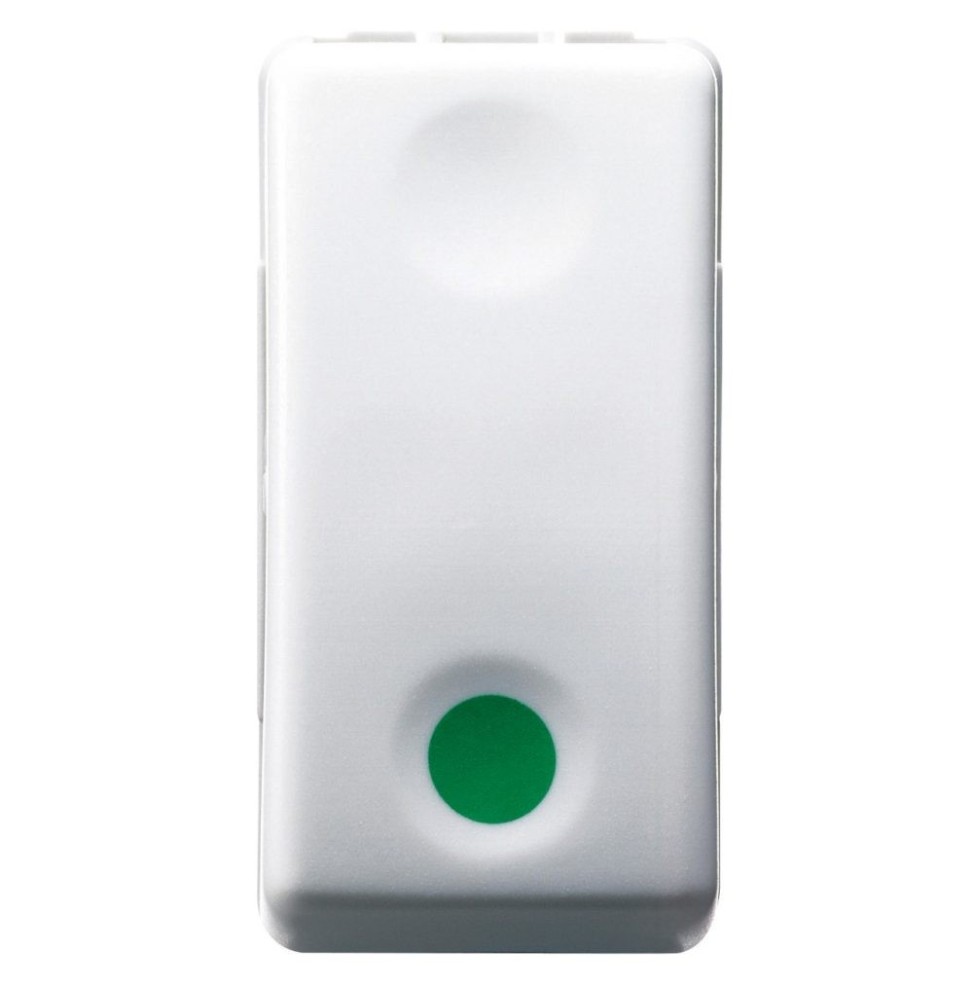 Pulsante marcia Gewiss System 10A con contatto ausiliare NC GW20522 Pulsante marcia Gewiss System 10A con contatto ausiliare NC GW20522