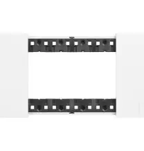 Placca Bticino Living Now Bianco  quattro posti tecnopolimero KA4804KW