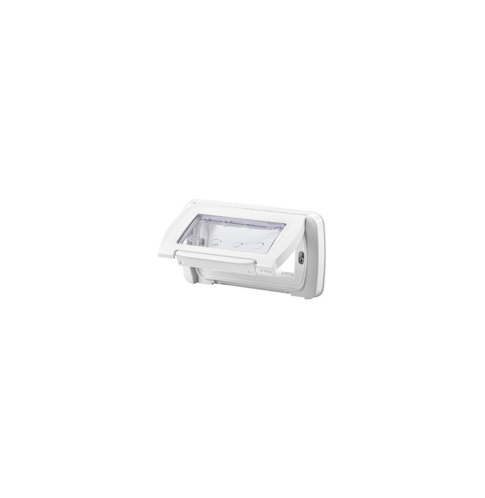 Placca autoportante Bianca 4 Posti stagna Gewiss System GW22461