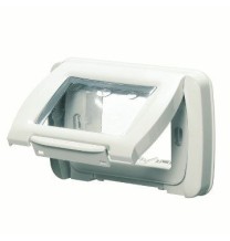 Placca autoportante Bianca 3 Posti stagna Gewiss System GW22451