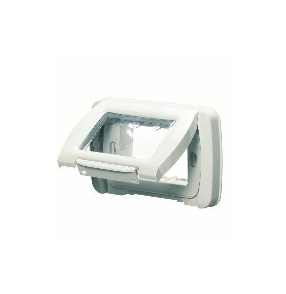 Placca autoportante Bianca 3 Posti stagna Gewiss System GW22451