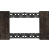 Placca Bticino Living Now Noce quattro posti legno KA4804LG