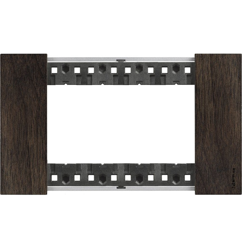 Placca Bticino Living Now Noce quattro posti legno KA4804LG