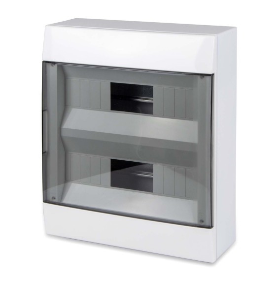 Centralino da parete 24 moduli con portella IP40 Master M03624