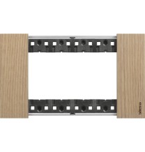 Placca Bticino Living Now Rovere quattro posti legno KA4804LM