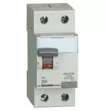 Interruttore differenziale puro tipo AC 25A 0,3mA Bticino G724AC25