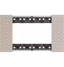 Placca Bticino Living Now Optic  quattro posti Tecnopolimero KA4804MM