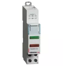 Spia doppia rossa e verde attacco DIN 110-400 Vac BTicino FN40RV110