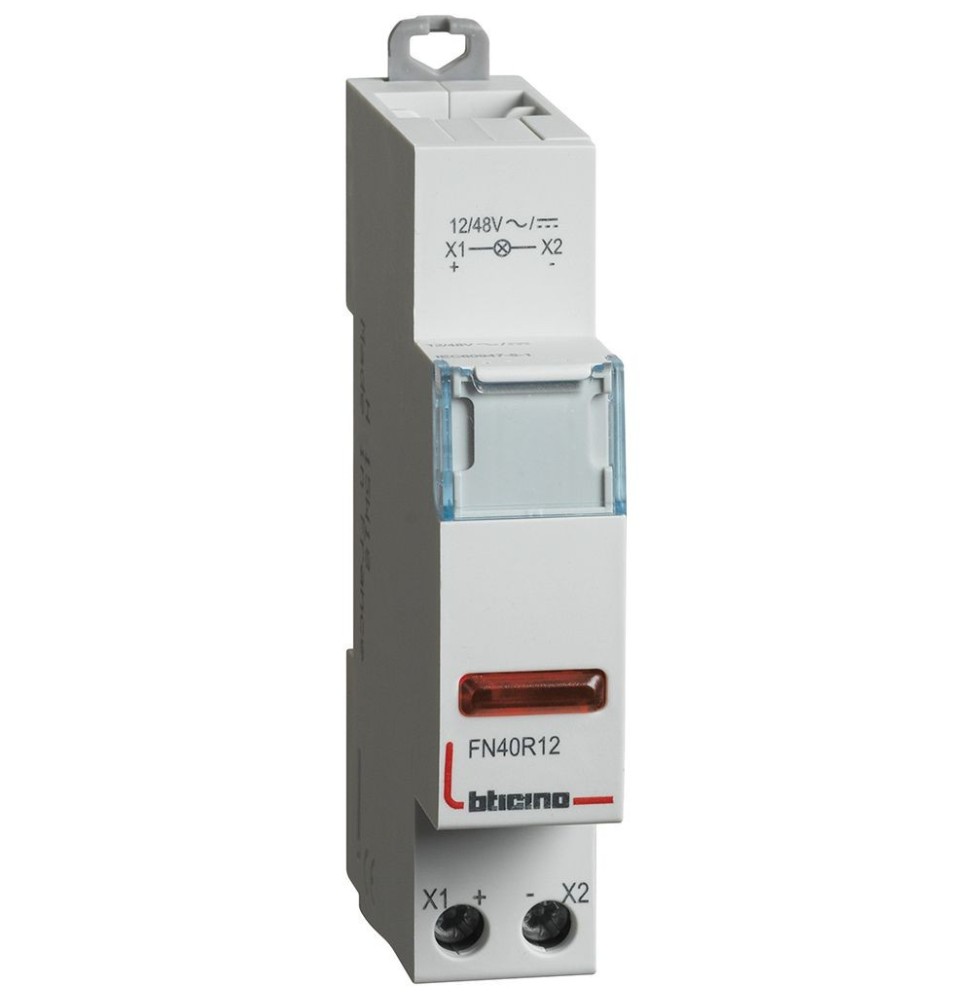 Portalampada a LED spia rossa 1248 V 1 modulo Bticino FN40R12