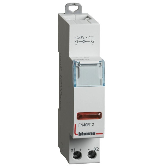 Portalampada a LED spia rossa 1248 V 1 modulo Bticino FN40R12