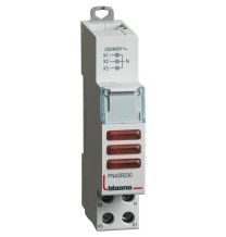 Portalampada triplo per segnalazione a LED con 3 spie rosse Bticino FN43R230