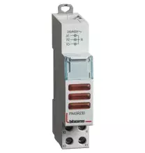 Portalampada triplo per segnalazione a LED con 3 spie rosse Bticino FN43R230