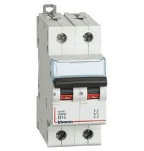 Interruttore magnetotermico 16A curva D 6KA 2 Poli BTicino FN82D16