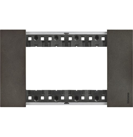 Placca Bticino Living Now Space quattro posti Zama KA4804NG