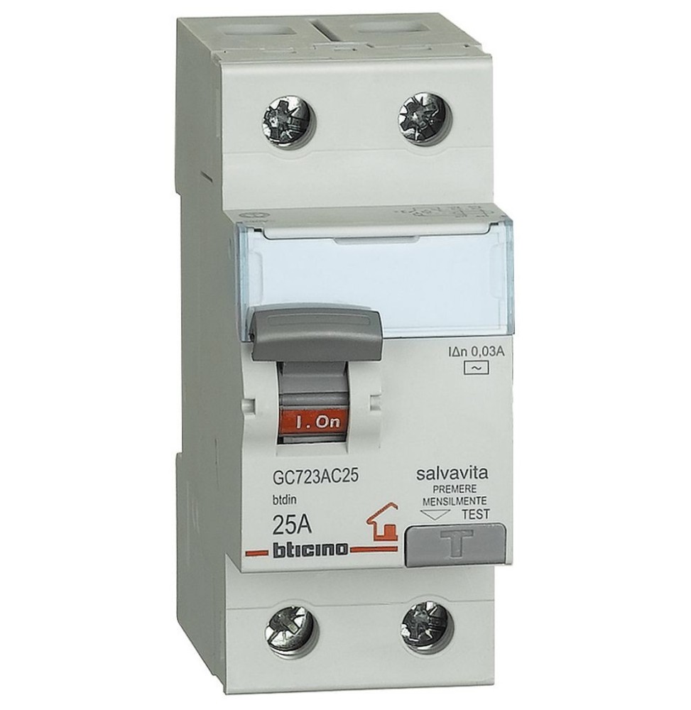 Interruttore Differenziale Bticino 2P Tipo F 30 mA 2 moduli GC723F40