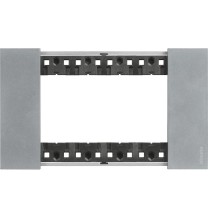 Placca Bticino Living Now Moon quattro posti Zama KA4804NW