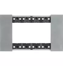 Placca Bticino Living Now Moon quattro posti Zama KA4804NW