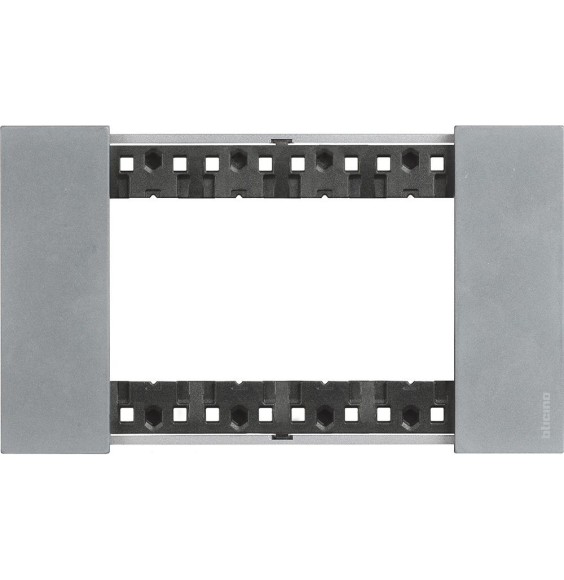 Placca Bticino Living Now Moon quattro posti Zama KA4804NW