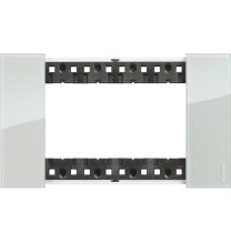 Placca Bticino Living Now Sky  quattro posti tecnopolimero KA4804DA