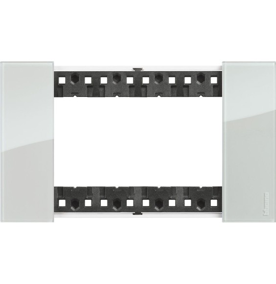 Placca Bticino Living Now Sky  quattro posti tecnopolimero KA4804DA